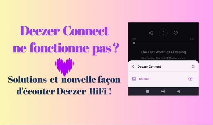 Deezer Connect ne fonctionne pas