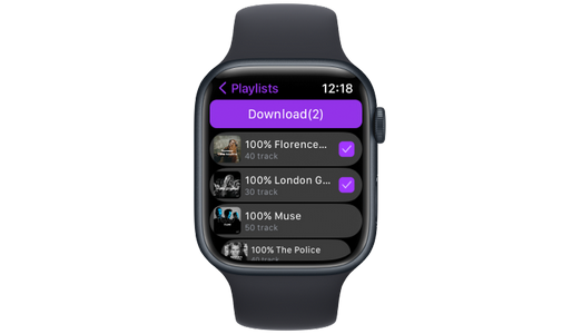 Diffuser Deezer sur Apple Watch