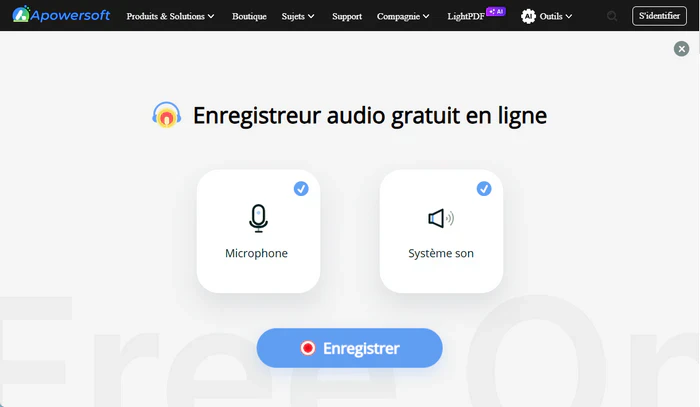 Démarrer l'enregistrement audio Deezer