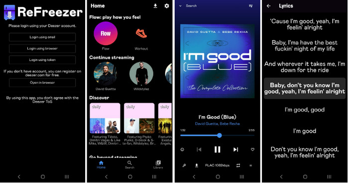 Meilleur Deezer Downloader Android - ReFreezer